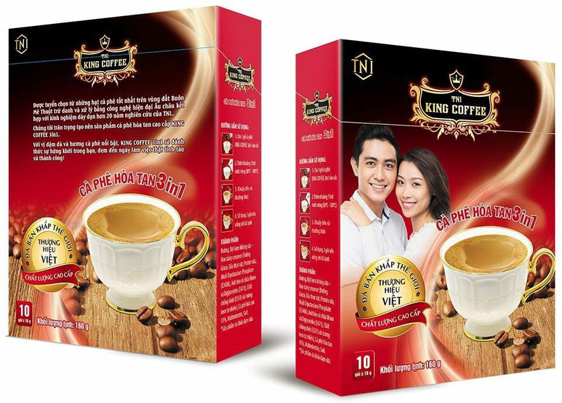 king coffee 3in1 Instant-Box- 10 Sticks Instant Coffee(10 x 16 g)