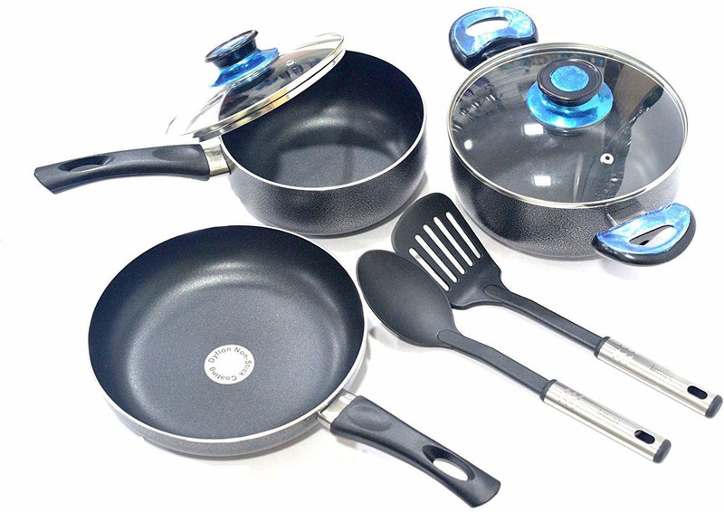 lacuzini LF12 Induction Bottom Cookware Set(Aluminium, 7 - Piece)