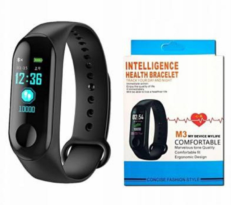 om mart M3 fitness band smart band Fitness Band(Black, Pack of 1)