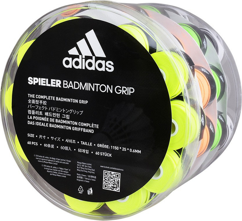 ADIDAS spieler overgrip muticolour Smooth Tacky(Multicolor, Pack of 60)