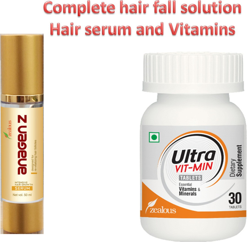 zealous Complete hair fall solution Hair serum and Vitamins for better hair growth(50 ml)