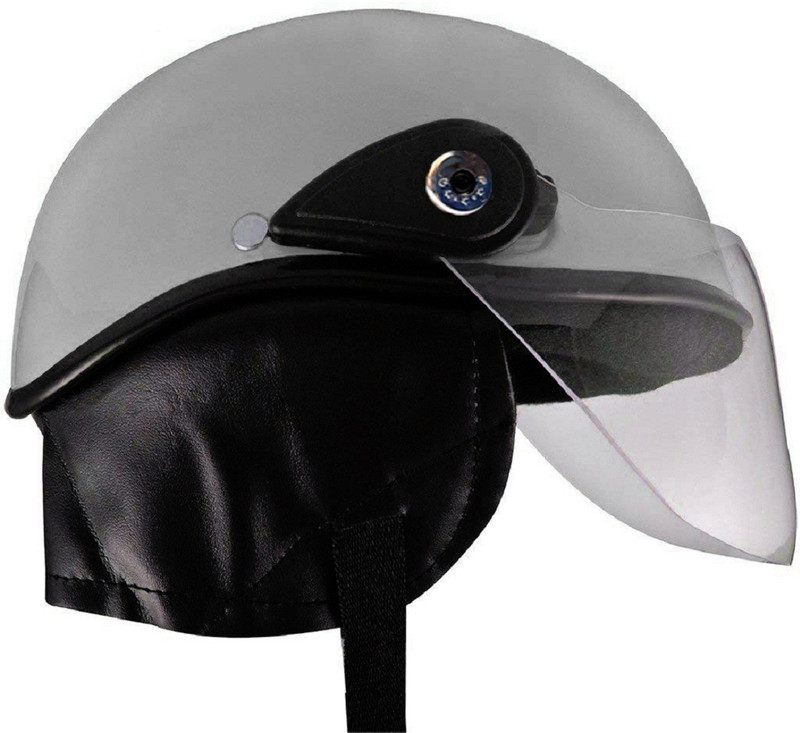aayat collection SAFETY HELMET Motorbike Helmet(Silver)