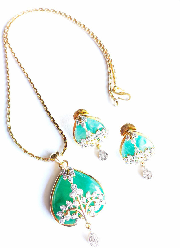 ossum collection Copper Jewel Set(Green)