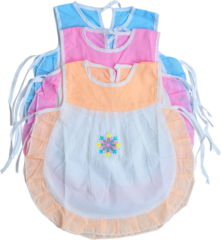 wonder baby Girls Midi/Knee Length Casual Dress(White, Sleeveless)