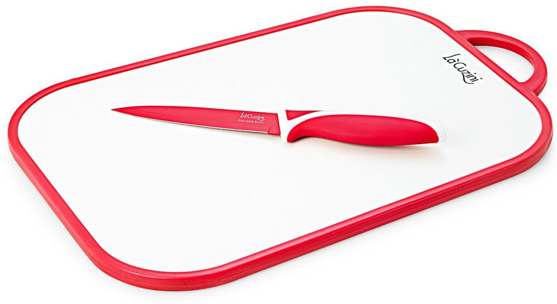 lacuzini Chopping Board Red Colour with Matching Knife PL08 Red Kitchen Tool Set(Red)