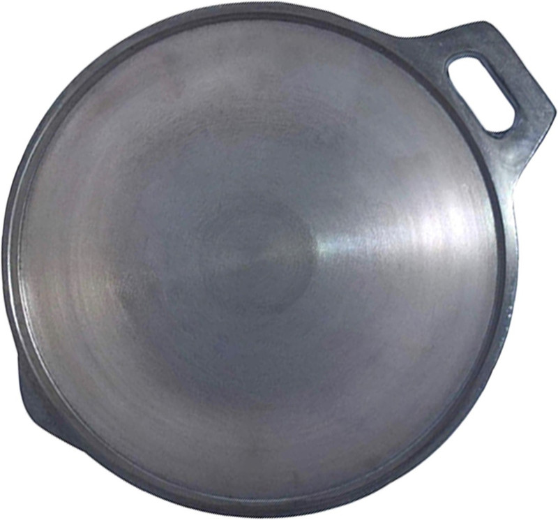tirumalakitchenware Polished Pre-Seasoned Tawa/Dosa Kallu, 11 Inches (Grey) (Black) Tawa 28 cm diameter(Cast Iron)