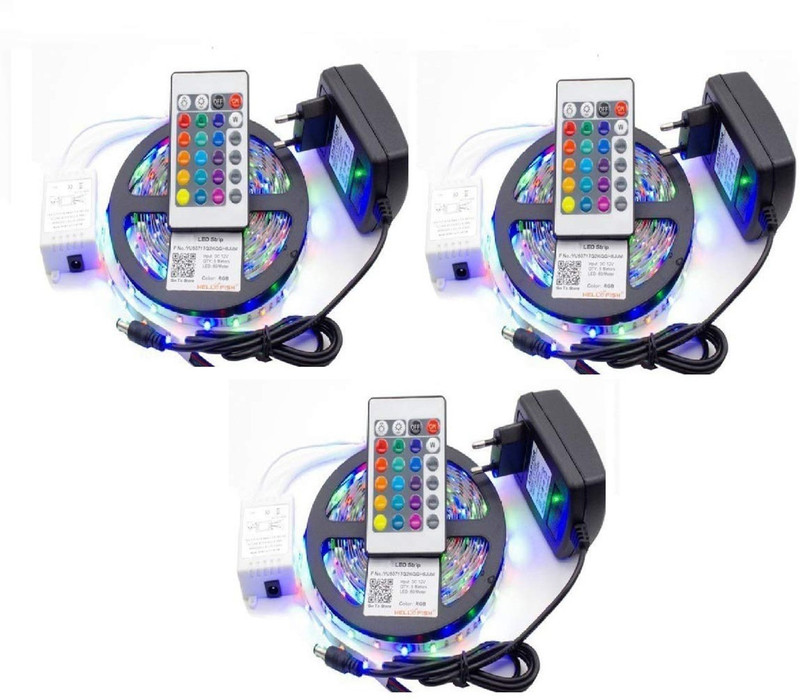 yashvaid 190 inch Multicolor Rice Lights(Pack of 3)