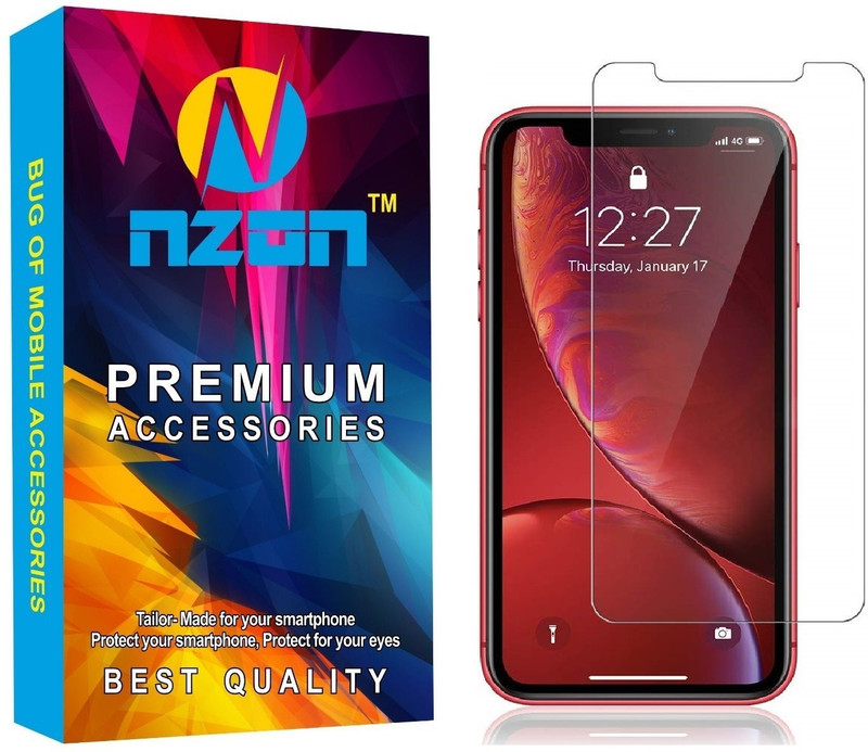 nzon Tempered Glass Guard for nzon Front Body Protective Screen Guard Anti Fingerprint Screen Protector Anti-Dust and Anti-Scratch Protection Tempered Glass Compatible For iPhone11 Pro (5.8 inch) - Clear "(Pack of 1)