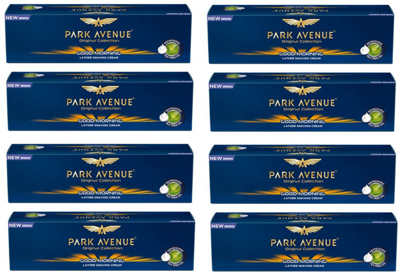 PARK AVENUE Original Collection Good Morning Lather Shaving Cream 84 Grams Each (Pack of 8)(672 g)