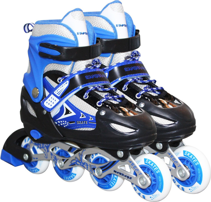 AKSHAT Adjustable Inline Roller Skates Shoes | High Quality Skate Roller In-line Adults Size 6 UK - 9 UK(Adjustable, Advanced, Training, Recreational, Intermediate, Beginner, Multicolor)