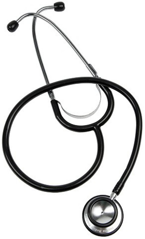 momento Black Deluxe Stetho Dual Head Stethoscope(Multicolor)