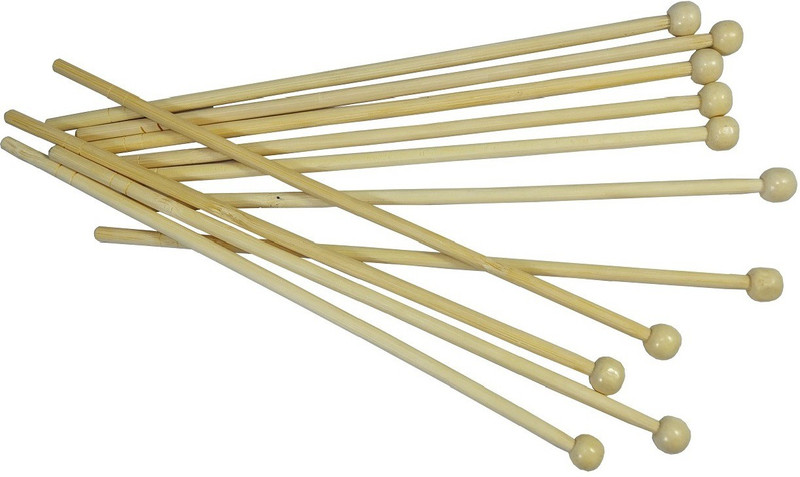 Utkarsh (Pack of 25 ) Round Balls Wooden Disposable Beverage Stirrer Wooden 15 cm Stirrer(Beige Pack of 25)