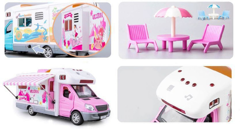 lavtoz ARYA Latest 1: 32 Motor Caravan Travel Touring Car Food Delivery Truck(Multicolor, Pack of: 1)