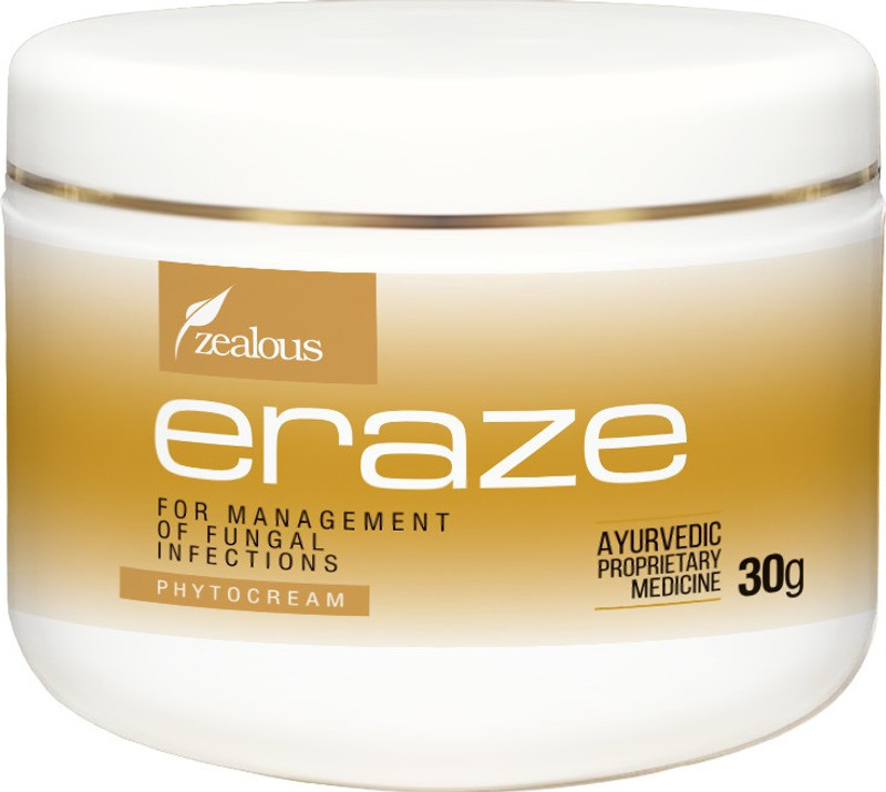 zealous ERAZE antifungal cream for skin and nail infection, Ringworm cream Antiseptic Cream(30 g)