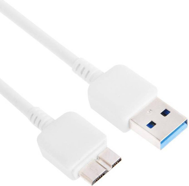 SHOPONIX Micro B USB 3.0 Data Short Cable forSeagate Portable External Hard 1 m Micro USB Cable(Compatible with Seagate, WD, Toshiba, All External Hard Drive, White)