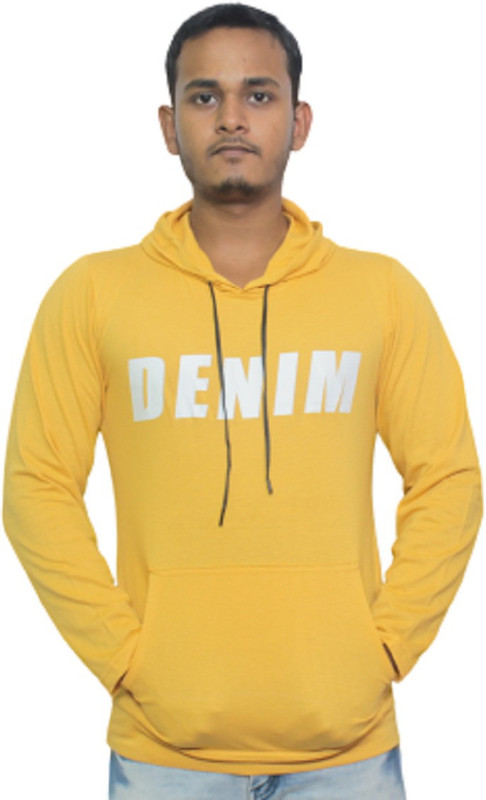 brand look Full Sleeve Solid Men Sweatshirt
