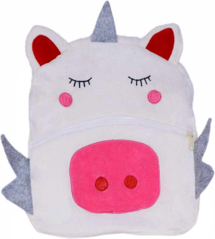 kindertas Premium Quality Dog Unicorn Kids Bag School Bag(White, 14 L)