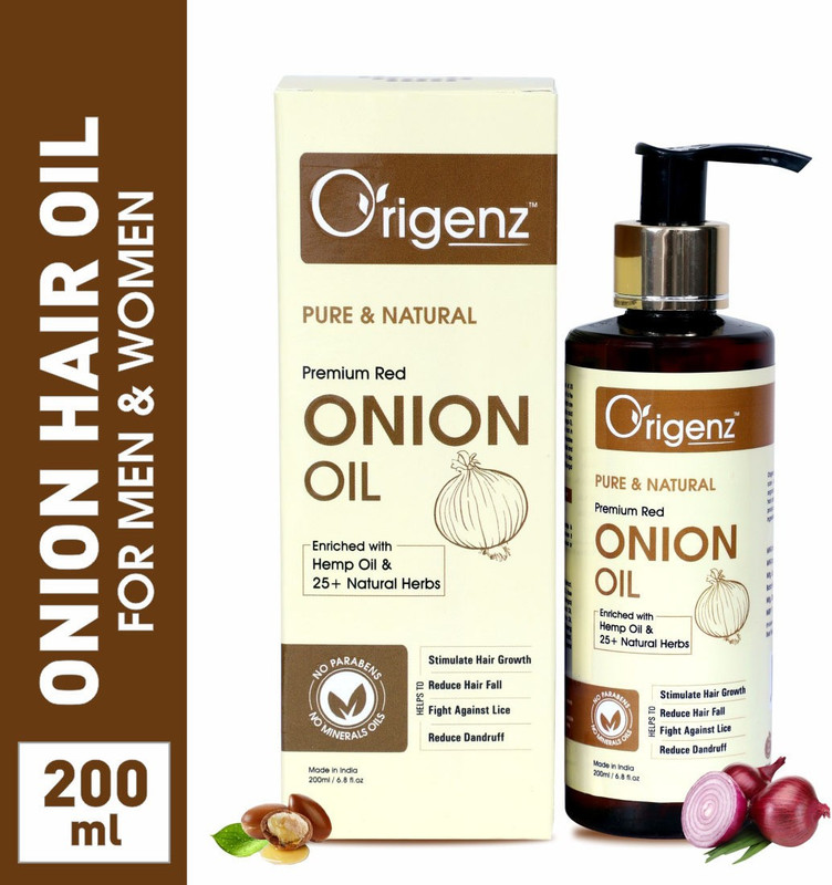 Origenz Red Onion Hair Oil For Hair Growth With Hemp Hair Oil 200