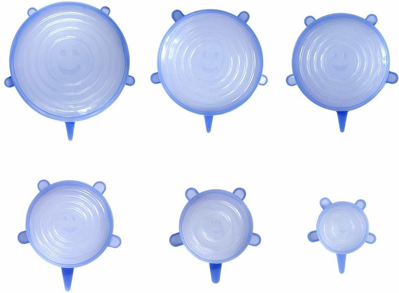 DEVICE OF XACTON Silicone lid set of 6 8.3 inch Lid Set, Pack of 6(Silicone)