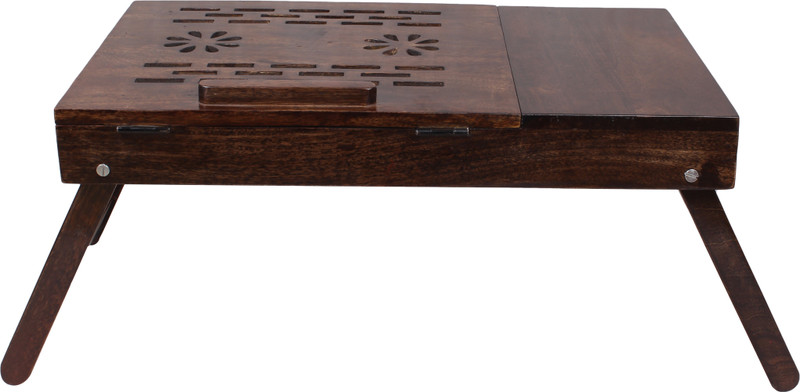 kaashth Wood Portable Laptop Table(Finish Color - Walnut)
