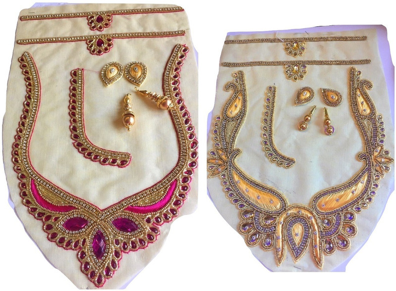 xldreams combo pink and gold patch for blouse dress