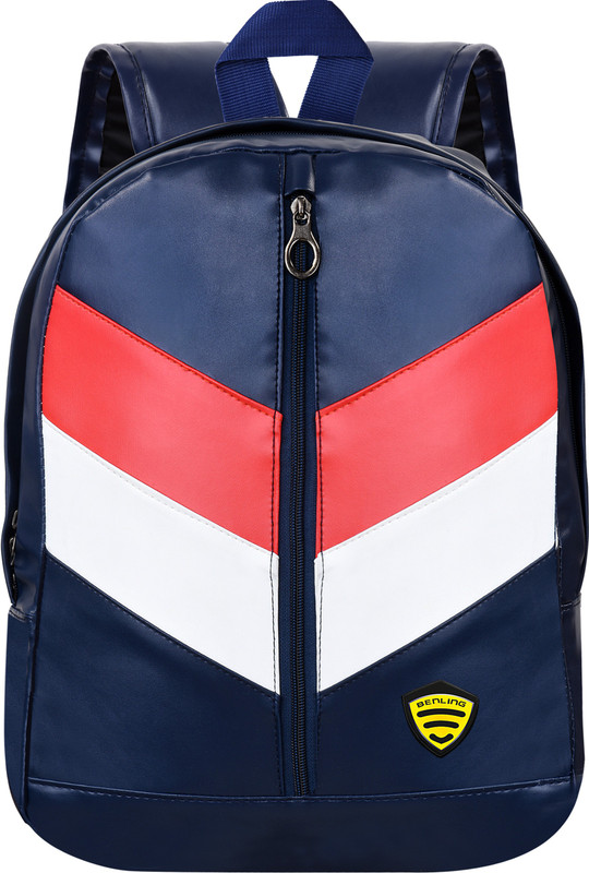 benling SK-BL-026 Tri Colour Bag 21 L Backpack(Blue, White, Red)