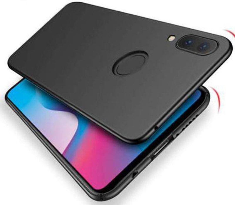 filbay Bumper Case for Samsung Galaxy A40 Plain Back Cover(Black)