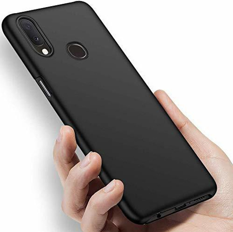 filbay Bumper Case for Samsung Galaxy A40 Plain Back Cover(Black)