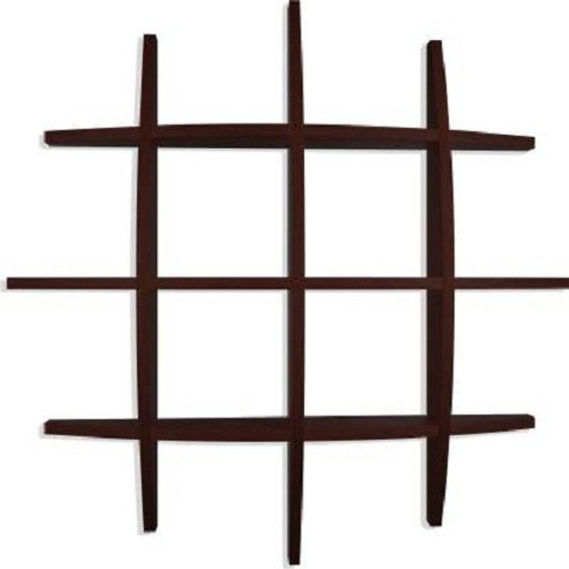 all crafts art Wall Rack Shelf Globe Shape Floating Wall Shelf Unit Engineered Wood Display Unit(Finish Color - Brown)