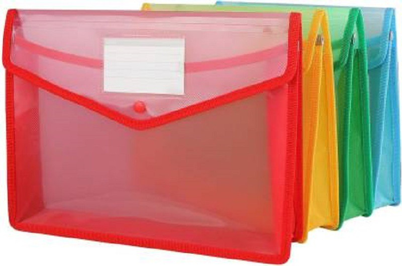 somyacreations Polypropylene File Folder(Set Of 4, Multicolor)