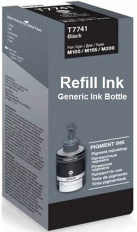 verena Refill Ink T774 - Pigment Ink is used with M100, M200, M105, M205 printers. Ink Type: Pigment Ink, Print Technology: Inkjet Single Color Ink Cartridge(Black)