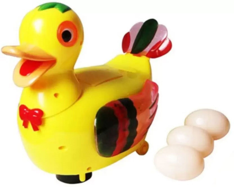 kluzie Learning/Educational Kids toy Duck Lay An Egg Toy(Multicolor)