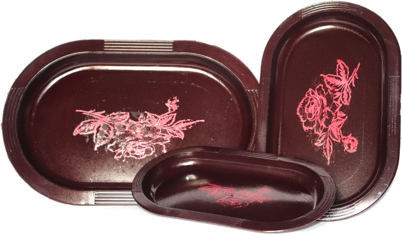 oleander Welcome Serving Tray for Dry Fruits/Chocolate/Fruits Tray Tray(3 Units)