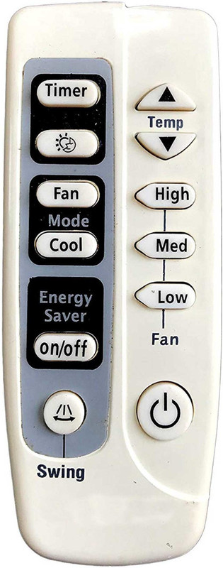 sriaarnika Window Air Conditioner Remote Control Remote Controller(White)