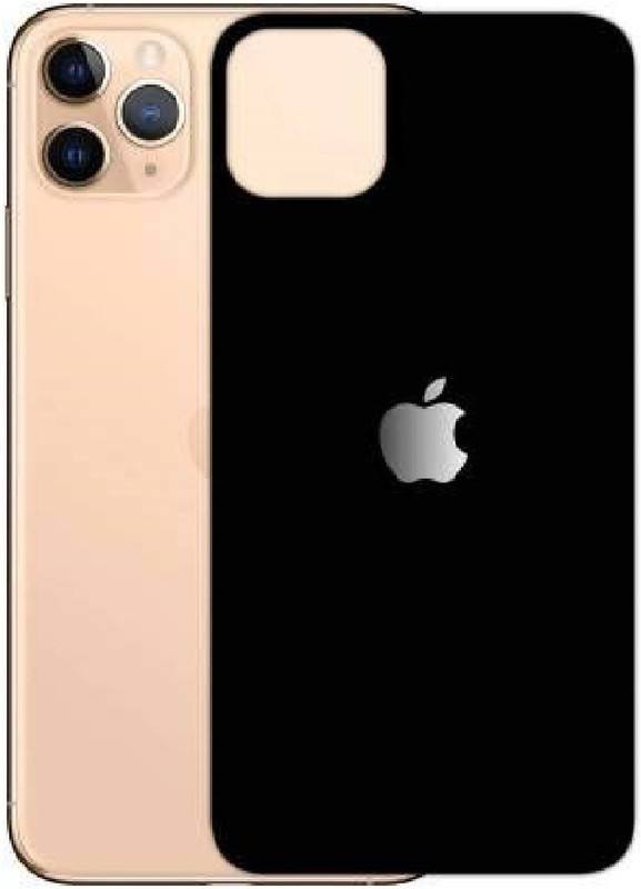 jacure Back Tempered Glass for Compatible for iPhone 11 Tempered Glass Back Case Friendly 3D Screen Protector for iPhone11 pro 6.1 Inch 2019 - Black(Pack of 1)