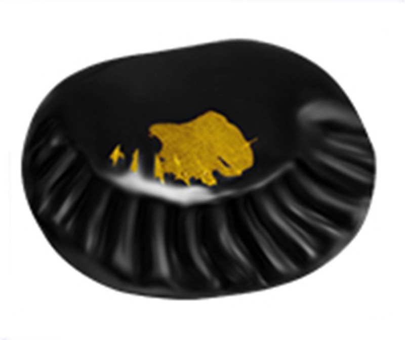 shaligram shala Decorative Showpiece  -  3.5 cm(Stone, Black)