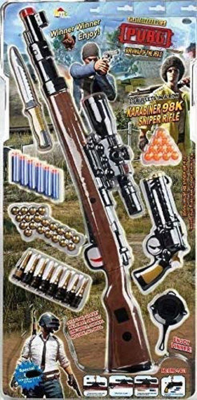 ksp traders Original PubG Theme Gun Toys Set with Assault Rifle, Kar98 set(Multicolor)