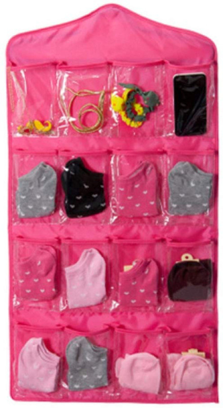 shop for living New Arrival Hanging Wall Pocket Storage Bag(Pink)
