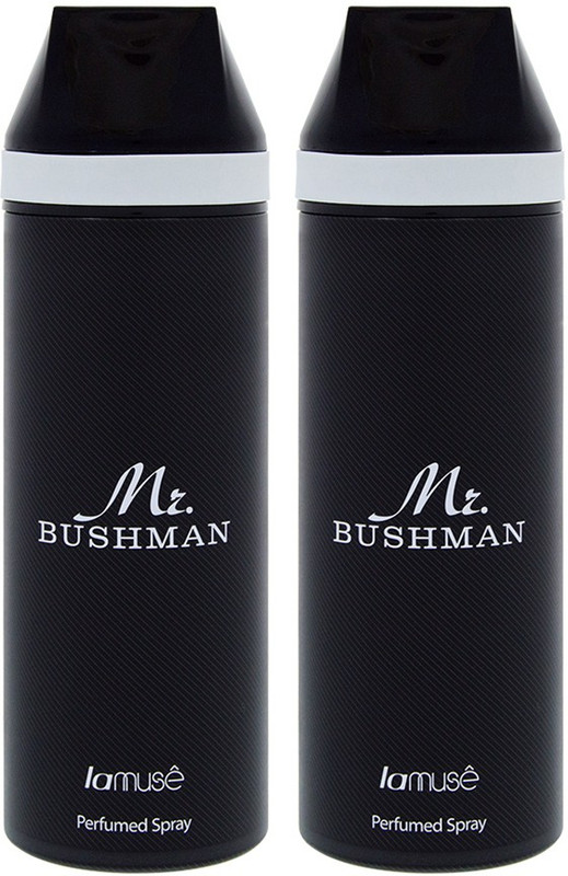 lamuse Bushman Body Spray Perfume Body Spray  -  For Men & Women(400 ml, Pack of 2)