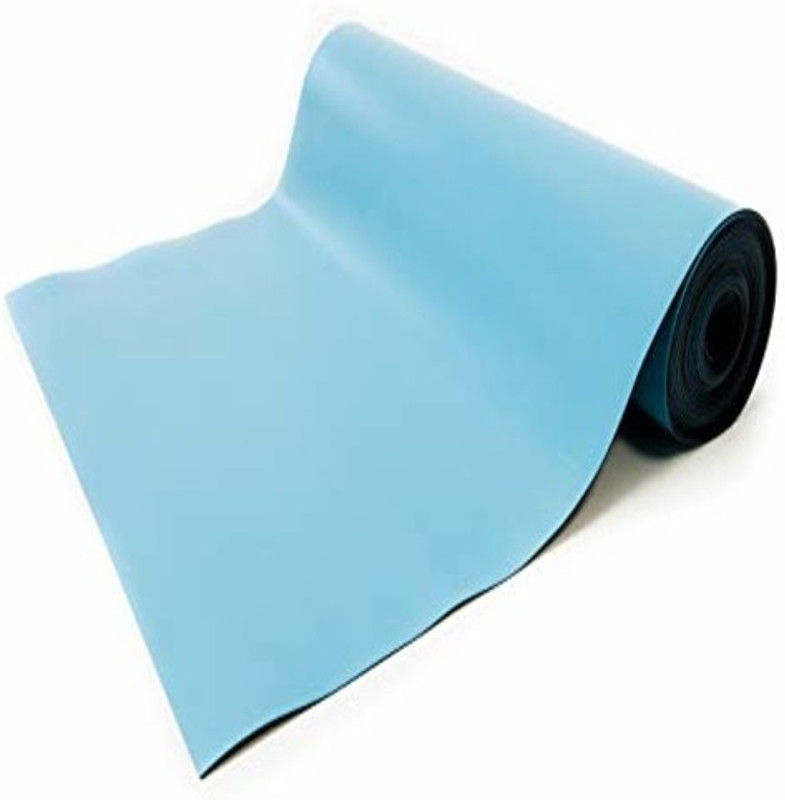 sky enterprise shop Sky--ESD Safe (Anti Static) Table Mat Pvc 2 Layer Blue Thickness 2mm Size (1 ft x 1 ft) With On 4 Corner Button Ironing Mat(Rubber)
