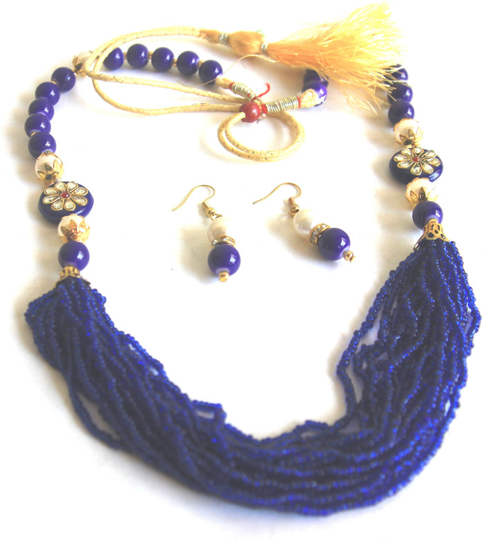visage pink Mother of Pearl Jewel Set(Blue)