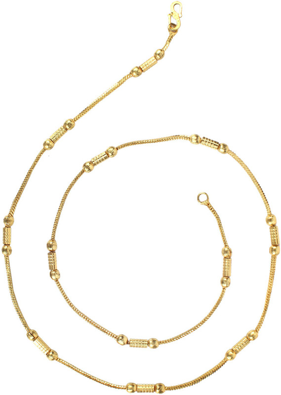 anjali gold covering roll ball Gold-plated Plated Copper Chain