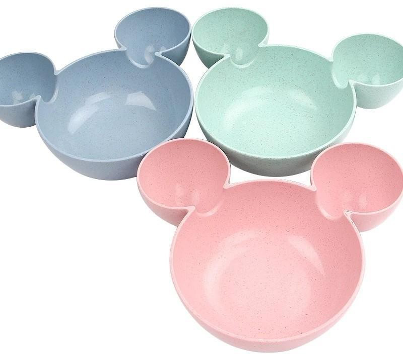 valida Mickey Design Kids Tray Dishwasher Safe Sectioned Plate Sectioned Plate(3 Units)
