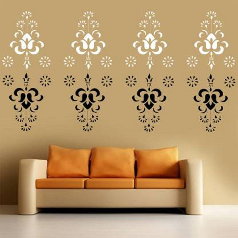 shine interiors SI - 40003 ( 16 inch x 24 inch)Reusable Wall Stencil Stencil Patches Stencil(Pack of 1, Reusable DIY Wall Stencil Painting for Home Decor ( 16 inch x 24 inch))