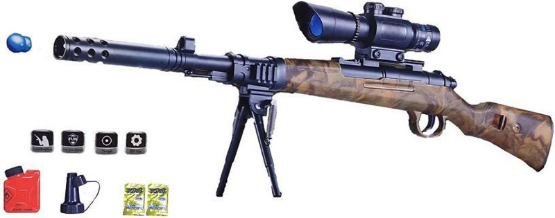 lavtoz PUBG Sniper Rifle Toy Gun Kar98K - with Laser Target Water Bullets(Multicolor)