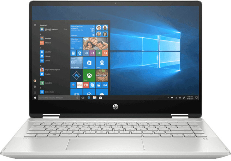 HP Pavilion x360 14 Core i3 10th Gen - (4 GB/256 GB SSD/Windows 10 Home) 14-dh1006TU 2 in 1 Laptop(14 inch, Natural Silver, 1.59 kg, With MS Office)