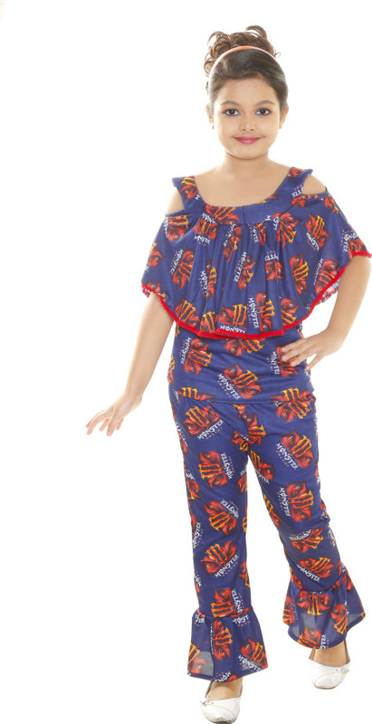 stylokids Girls Party(Festive) Top Pant(Multicolor)
