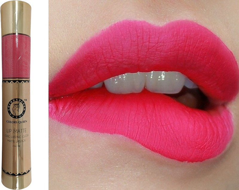 colors queen Sharbati Pink Lip Matte 2in1 Long Lasting Gloss(Pink, Sharbati pink, 20 g)