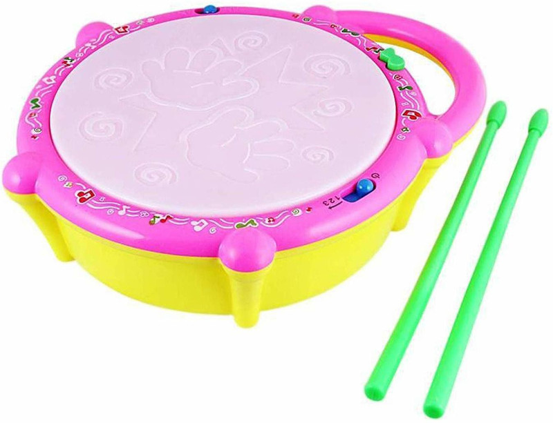 ARN TOYS Kids Flash Drum Set With Music and Lights Electronic Touch Flash(Multicolor)