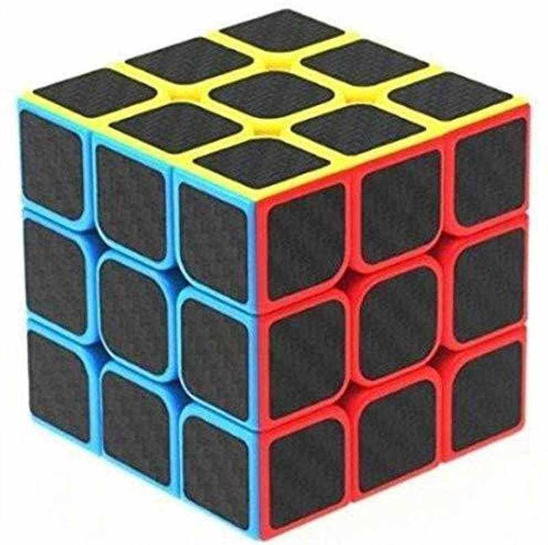 hinik High Speed Carbon Fiber Sticker 3x3 Magic Rubik Cube with(1 Pieces)